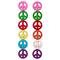 Multicolor Dyed Reconstituted Stone Peace Sign Beads, 15mm by Bead Landing™